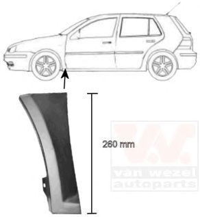 VAN WEZEL 5888155 -  Крыло